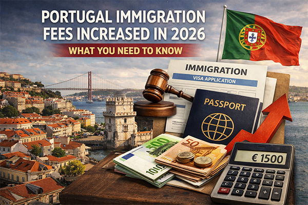 Portugal Immigration Fees Increased in 2026: What You Need to Know